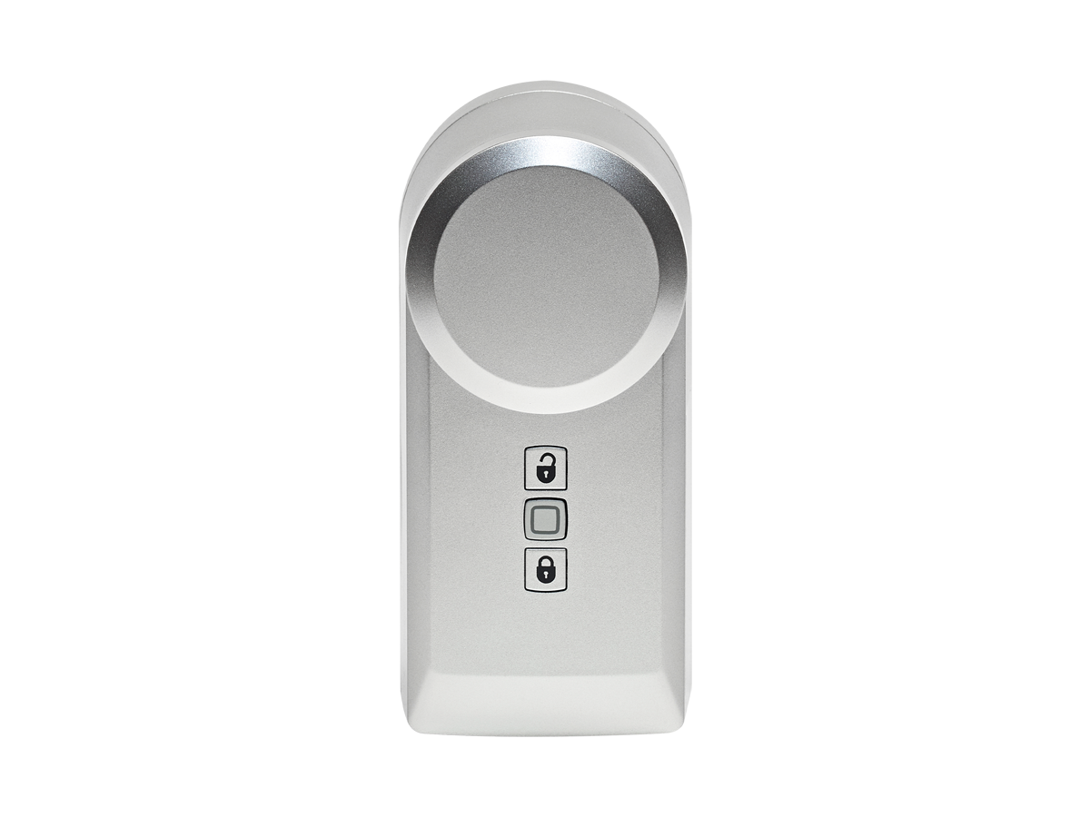 Homematic IP Türschlossantrieb, silber HmIP-DLD-S - offizielles Produktfoto