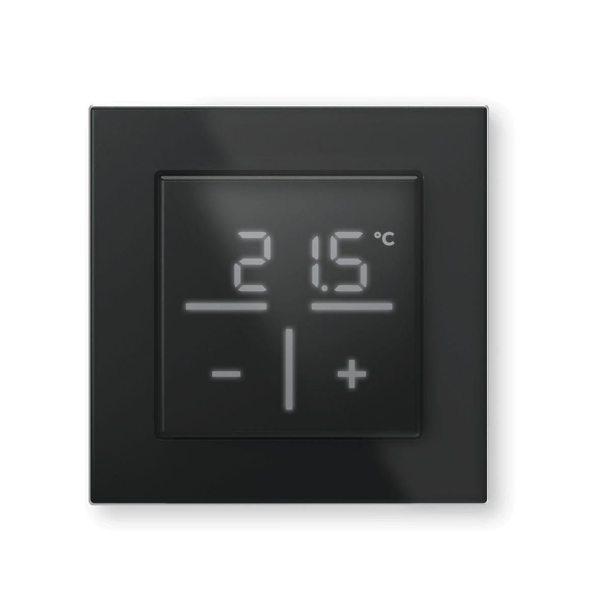 Homematic IP Glas-Wandthermostat mit CO2-Sensor, schwarz HmIP-WGTC-A - offizielles Produktfoto