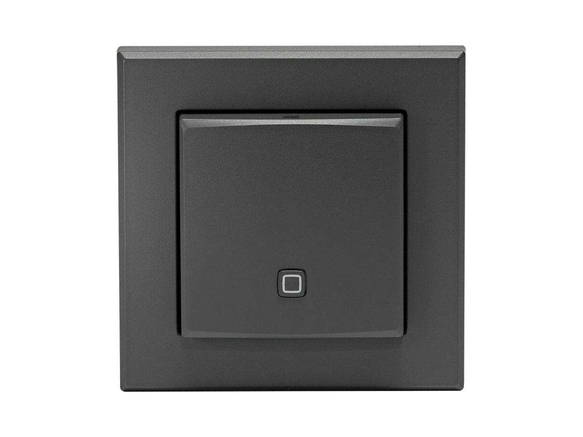 Homematic IP Temperatur- und Luftfeuchtigkeitssensor - innen, anthrazit HmIP-STH-A - offizielles Produktfoto