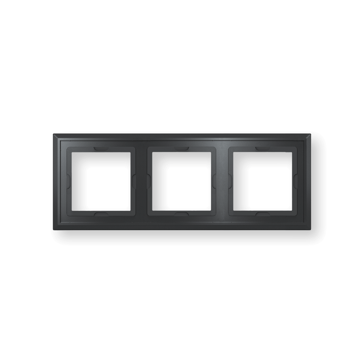 Homematic IP Glasrahmen - 3-fach, schwarz HmIP-GF3-A - offizielles Produktfoto