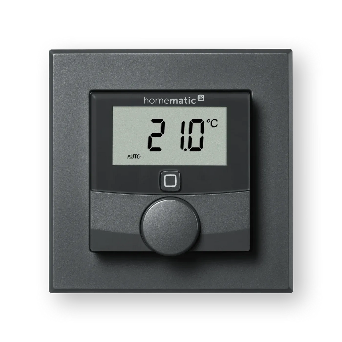 Wandthermostat mit Schaltausgang - für Markenschalter, anthrazit HmIP-BWTH-A